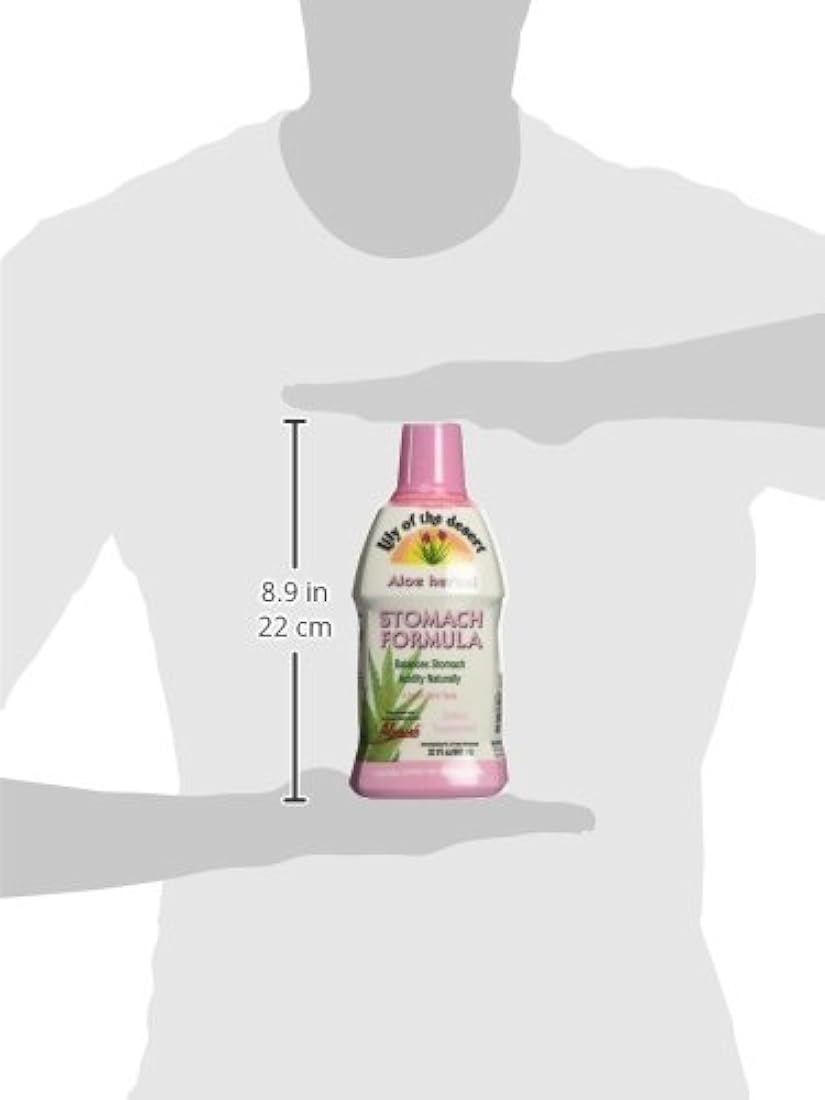 Lily of The Desert Aloe Fórmula de estomago de hierbas menta