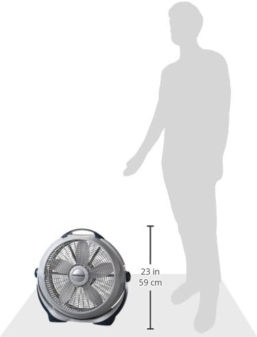 Ventilador de Piso Lasko, 3 Velocidades, Cabezal Pivotante, 20