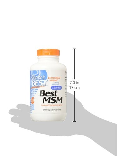 Doctor's Best MSM con OptiMSM, sin OMG, sin gluten