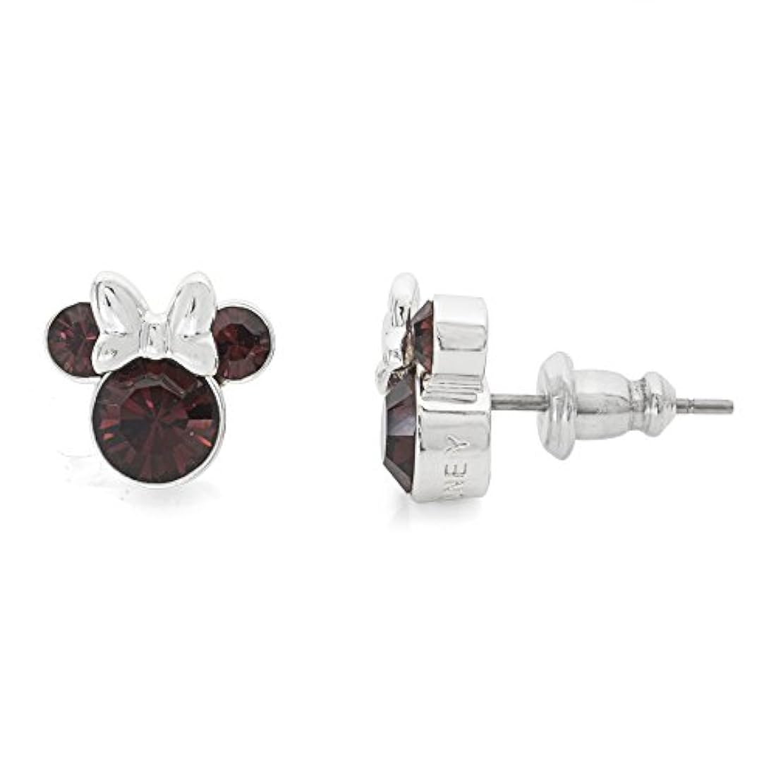 pendientes chapados en plata de cristal para mujeres y niñas