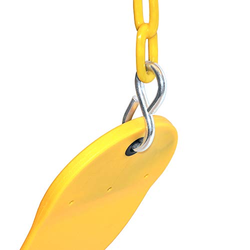 Juego de columpios de repuesto para asiento oscilante de 66 pulgadas (amarillo)