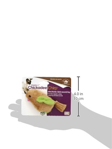 SmartyKat Chickadee Chirp Cat Toy con sonidos de pájaros