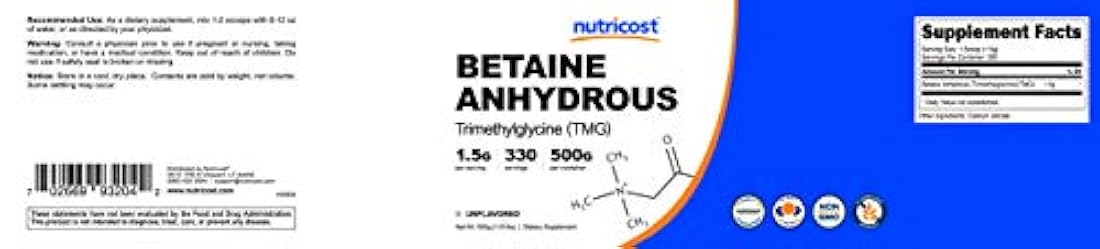 botella Nutricost Betaine