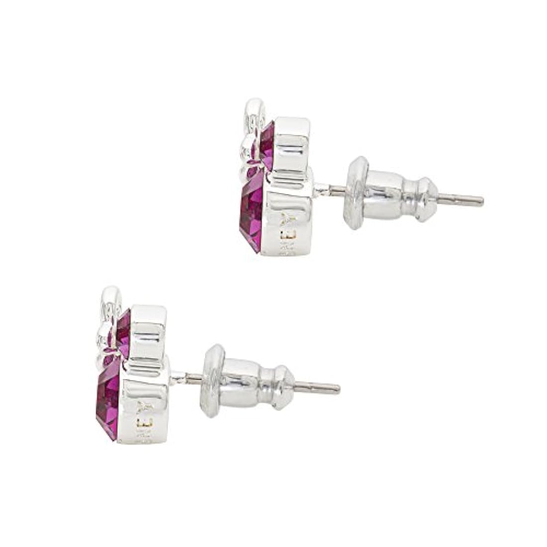 piedra de nacimiento de joyas pendientes chapados en plata