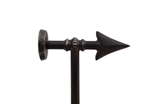 Creative Co-Op Sujetalibros de flecha de hierro fundido, negro - DA4199