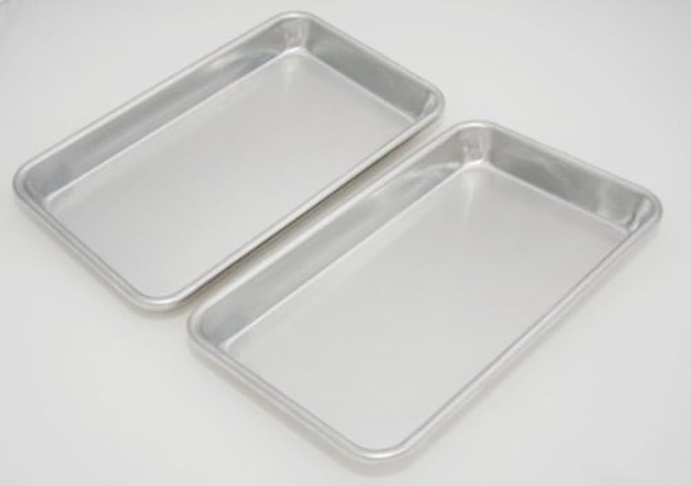 Mini bandejas, Paquete de 2, Aluminio