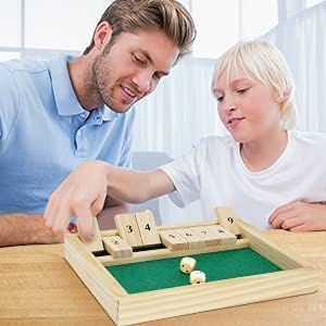 Juego de Mesa Shut The Box - Clásico de Dados para 2 Jugadores #9