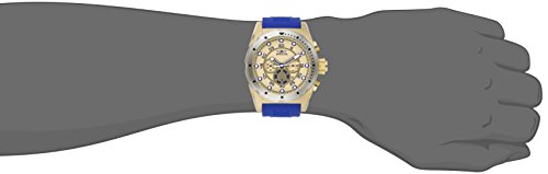 Reloj de acero inoxidable para hombre con correa de PU azul