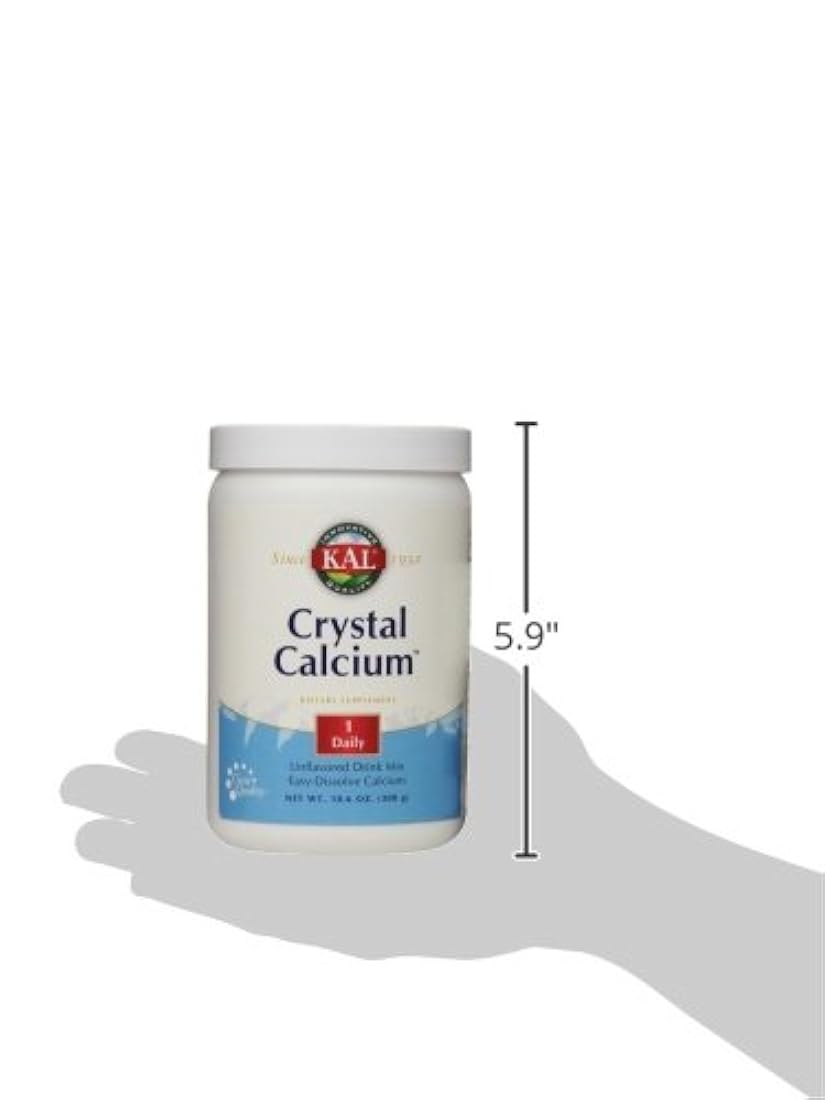 kal sin sabor de calcio de vidrio en polvo 1000 mg 10.6 onza