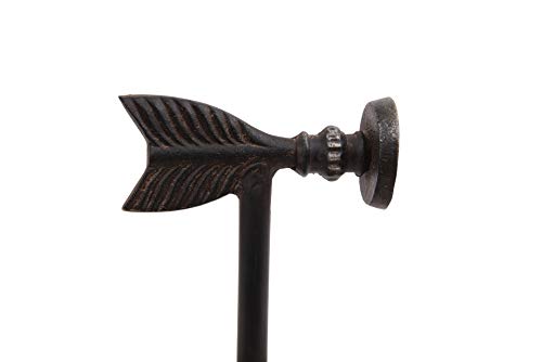 Creative Co-Op Sujetalibros de flecha de hierro fundido, negro - DA4199