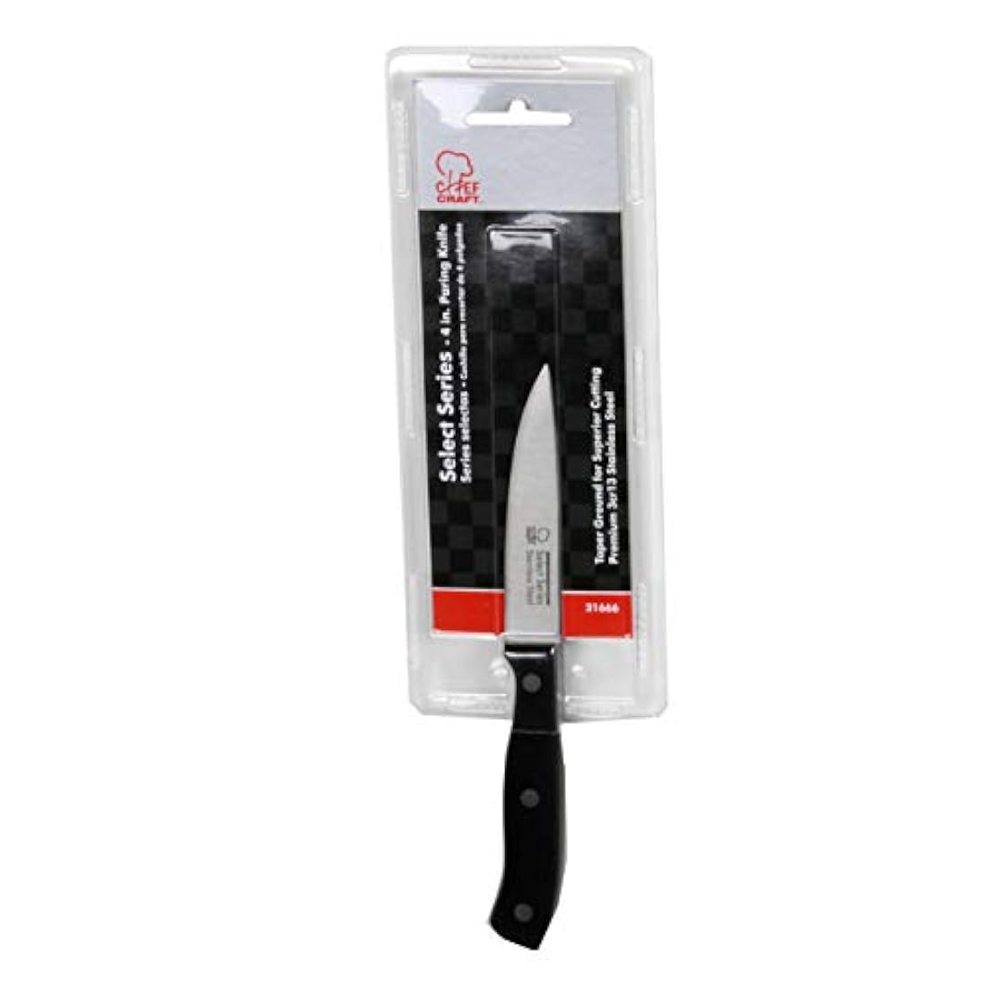 Chef Craft Select acero inoxidable cuchillo de pelar Negro
