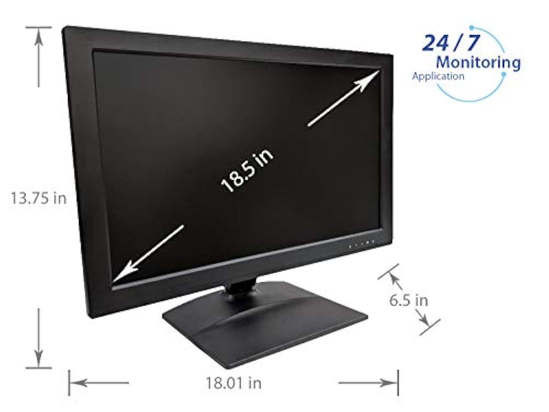 Monitor 3D peine filtro HDMI VGA y bucle BNC entradas audio