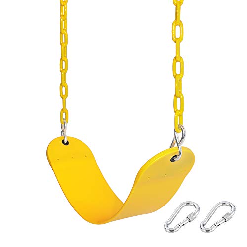 Juego de columpios de repuesto para asiento oscilante de 66 pulgadas (amarillo)