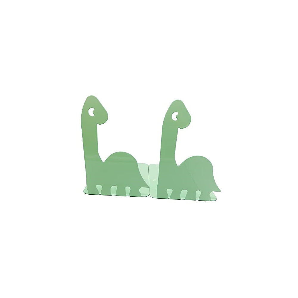 Sujetalibros de dinosaurio de dibujos animados verde