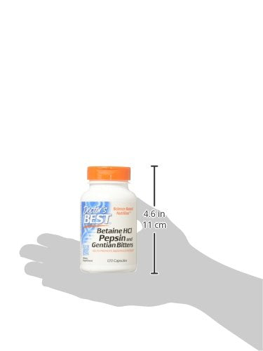 Betaine HCI Sin OGM, 120 Cápsulas