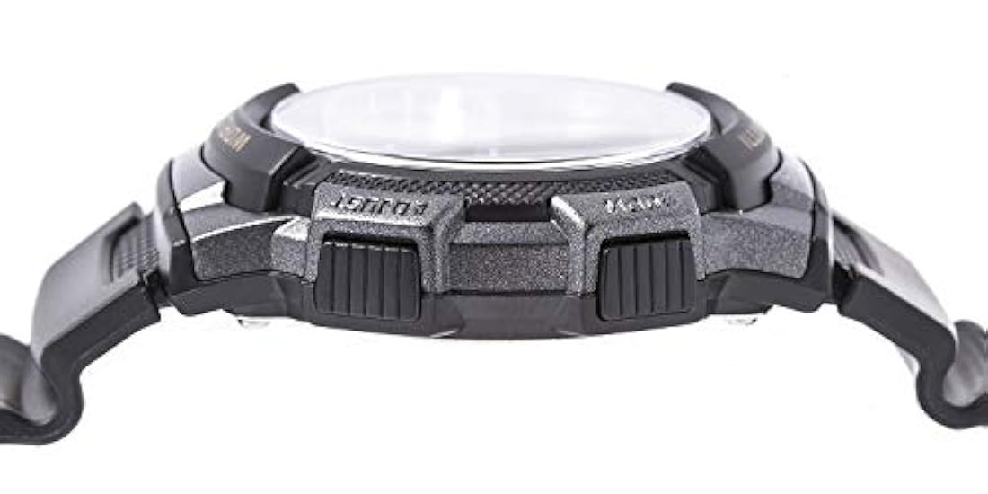 Reloj deportivo de resina con banda negra