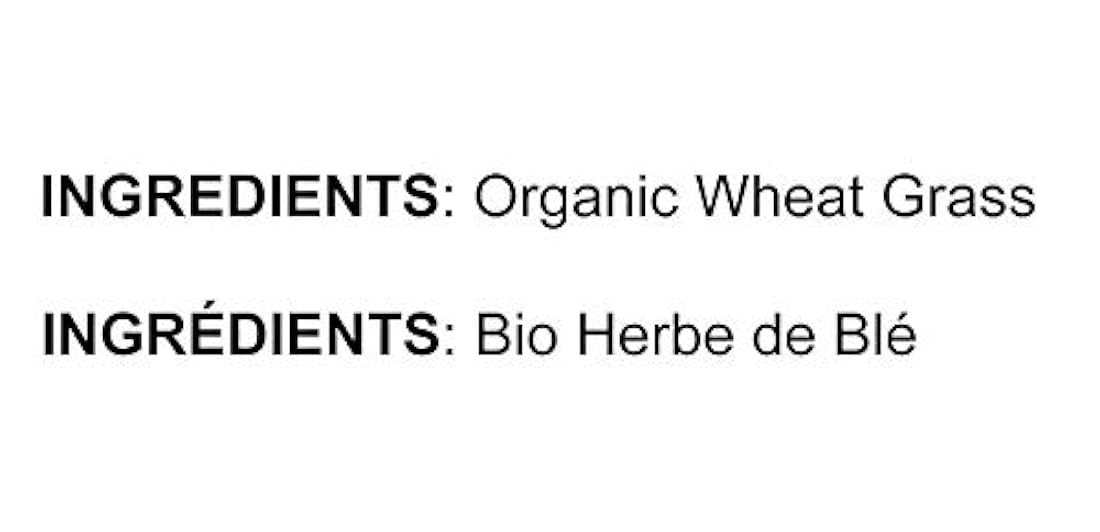 Polvo de hierba de trigo orgánico, 8 onzas, sin OMG