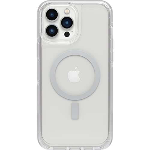 OtterBox SYMMETRY SERIES+ Funda antimicrobiana transparente con MagSafe para iPhone 12/13 Pro Max, transparente