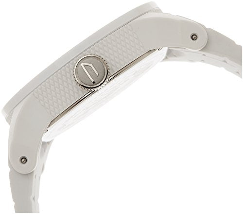 Reloj de silicona doble con plumón blanco hombre