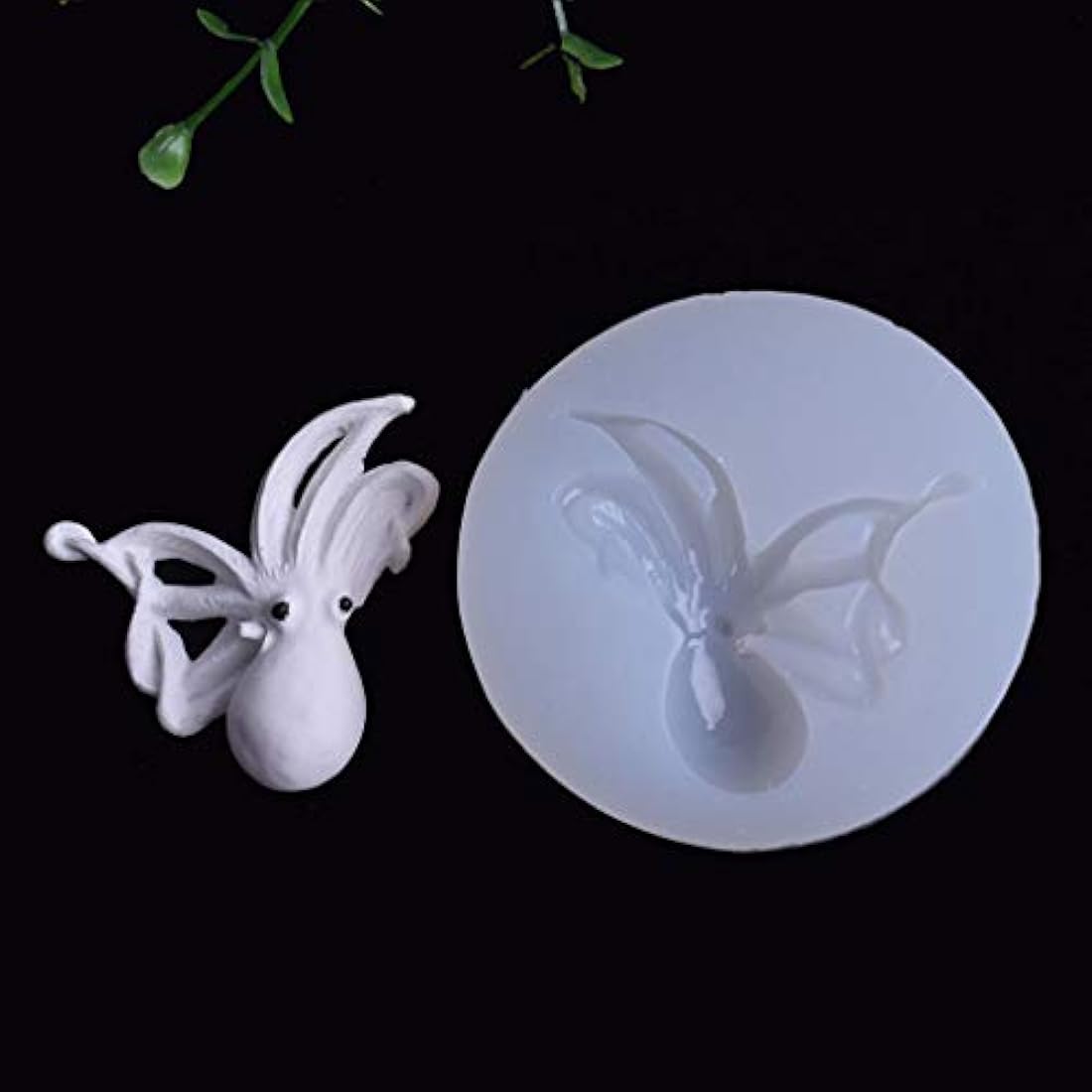 KANGneei Molde de silicona, DIY Lobo Mariposa Mono Tren Colgante de Silicona Resina Molde de Joyería Herramientas de Fabricación