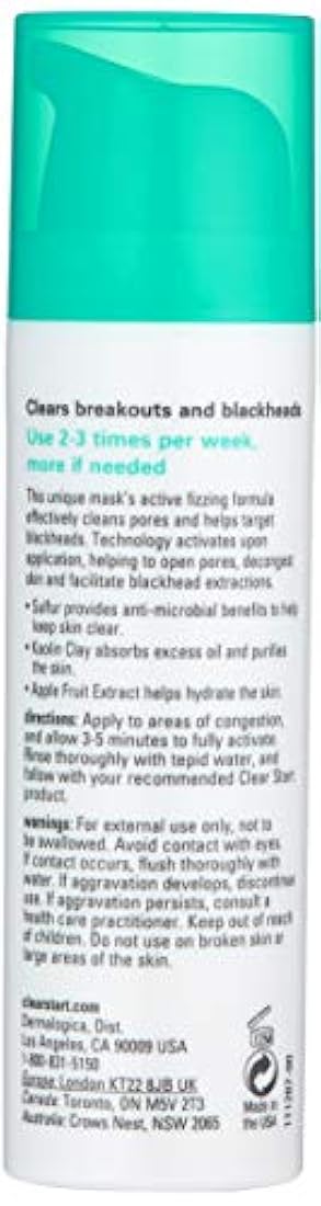 Dermalogica Blackhead Clearing Fizz Mask, 1.7 onzas líquidas