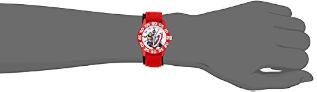 Reloj de cuarzo rojo analógico