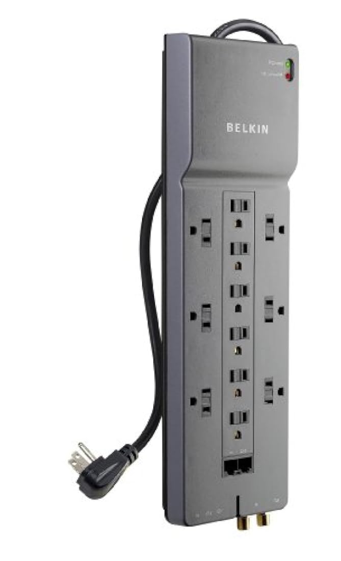 Belkin, protector contra sobretensiones 12 salidas en Negro