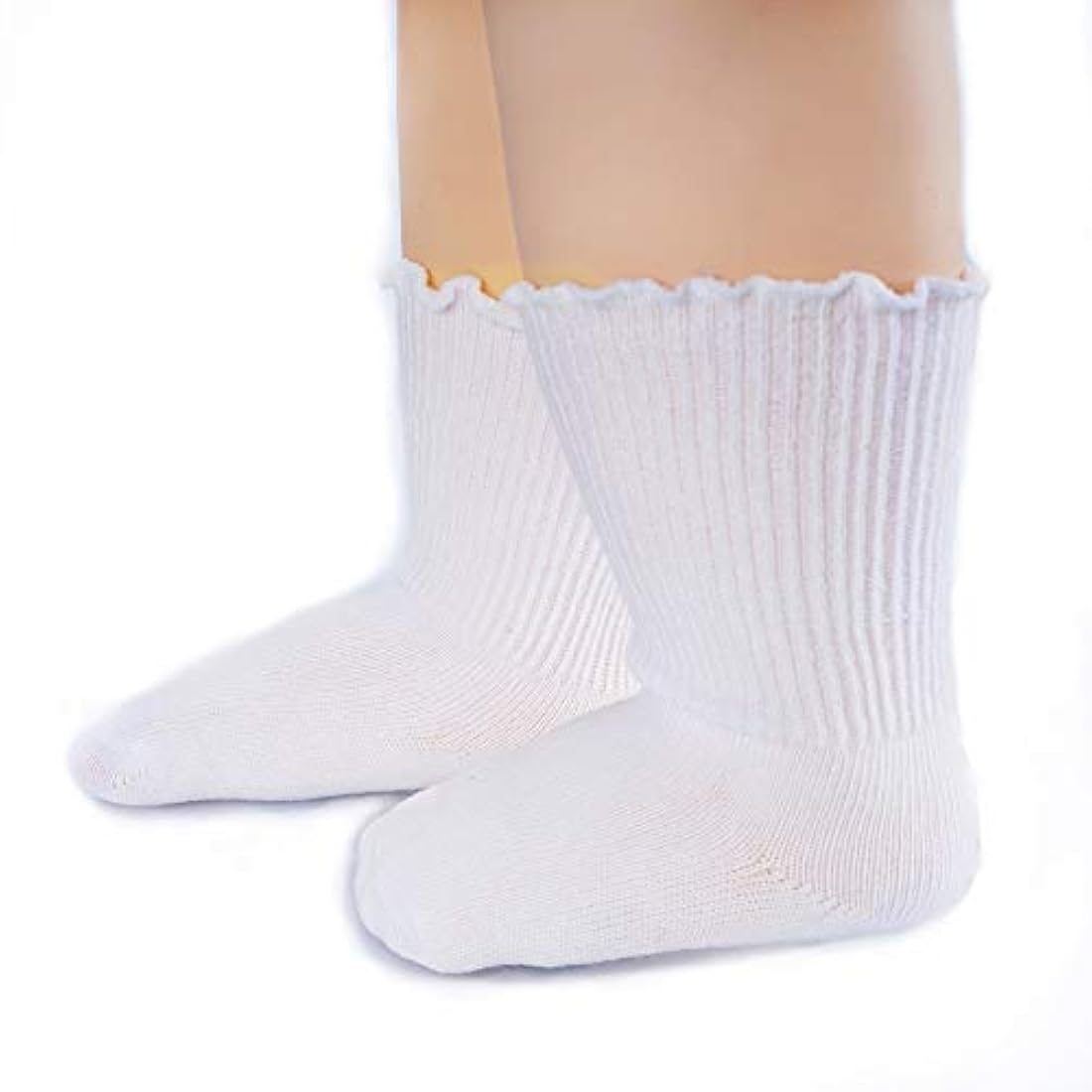 Calcetines de piña 6/12 Pack Ruffle Ripple Edge Turn C