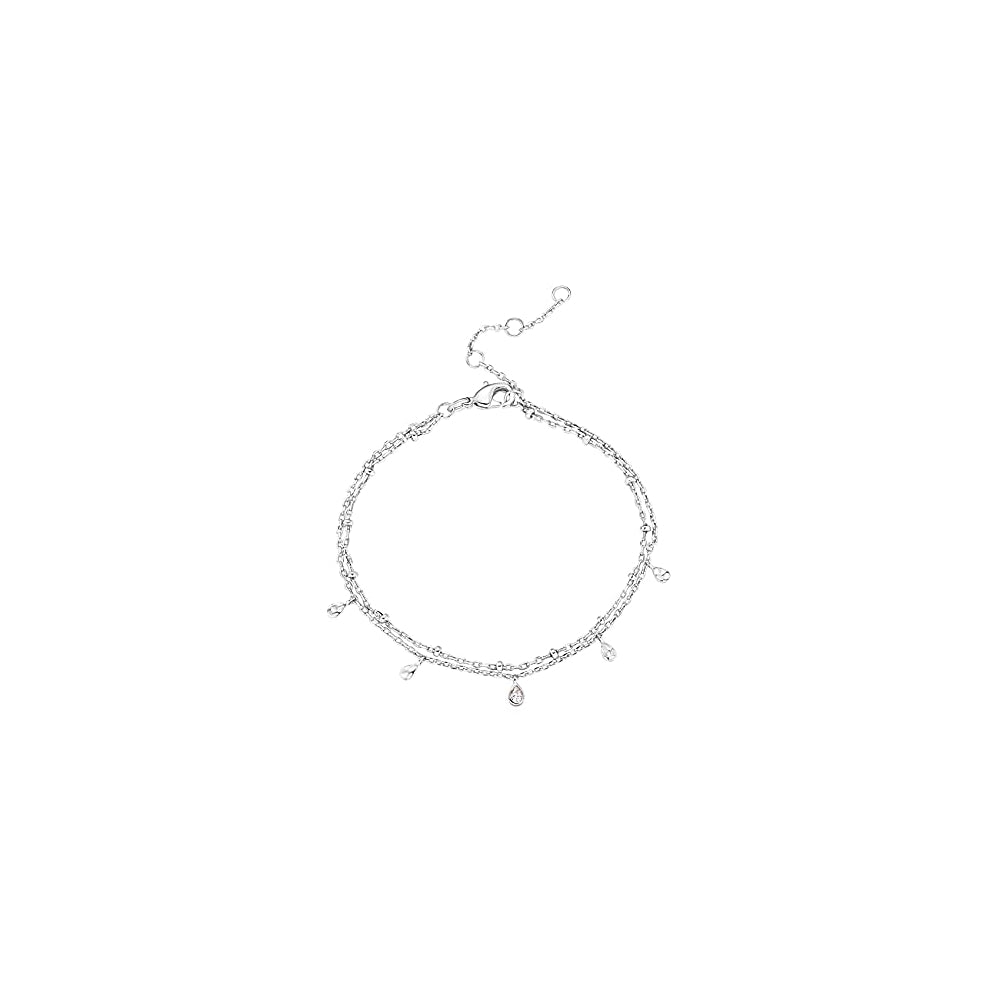 Pulseras y tobilleras ajustable chapada en oro de 14quilate