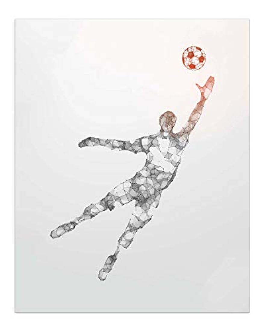 Juego de 4 póster de la silueta de partículas (8x10)