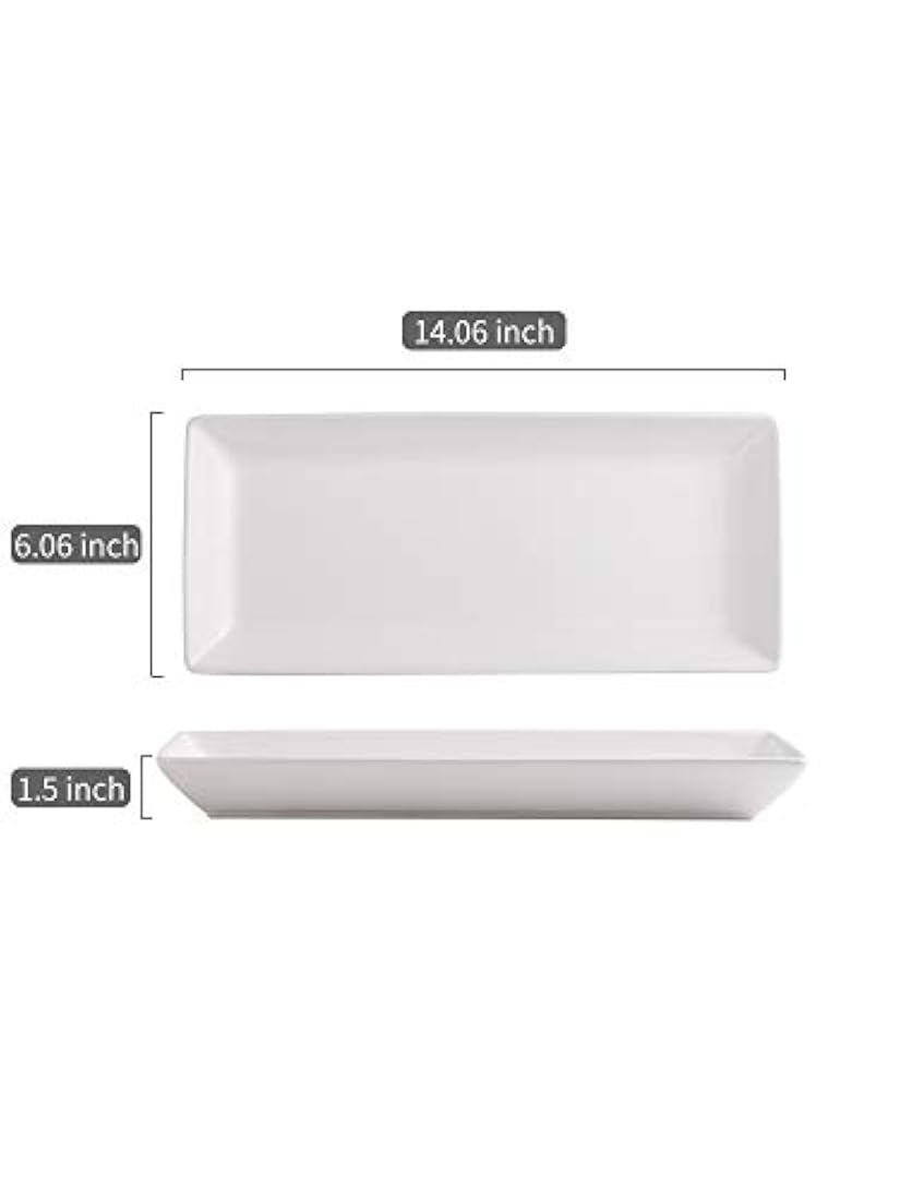 bandejas rectangulares de porcelana para fiestas