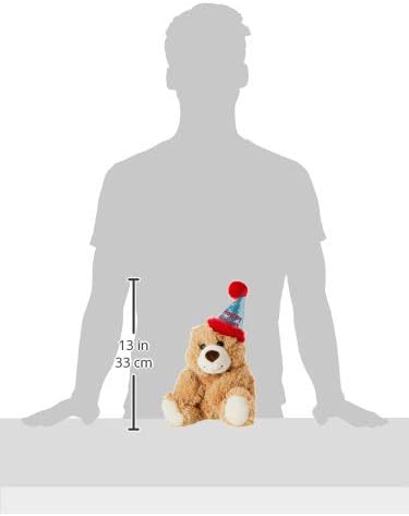 Oso de cumpleaños Snuggly Aurora - 12 pulgadas - Compañero reconfortante