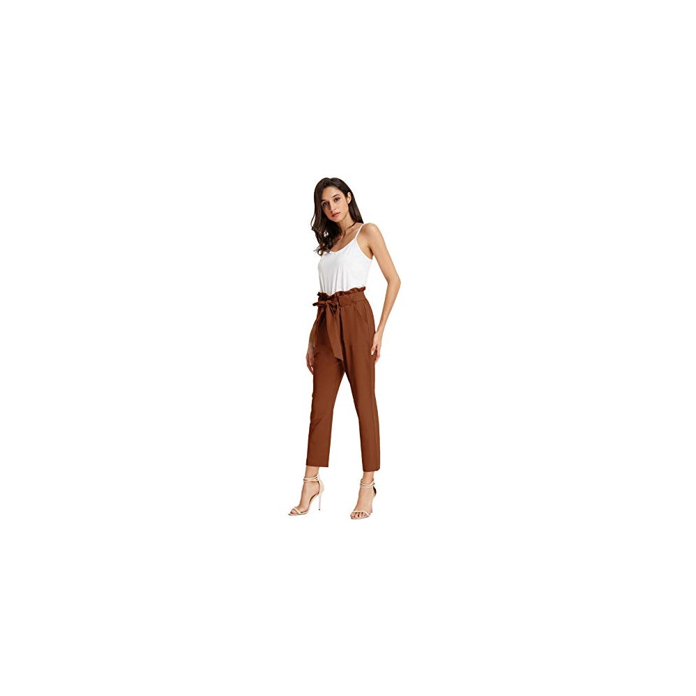 Pantalones de mujer con bolsillos, cintura alta Talla xs