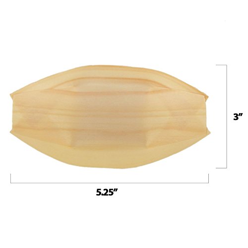 platos desechables de barcos de madera