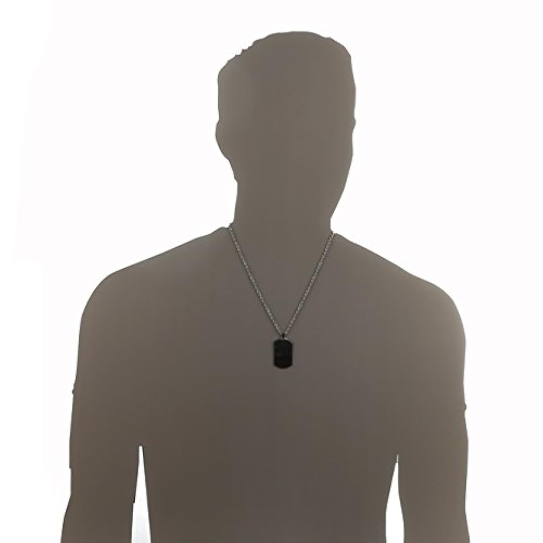 Collar con colgante de acero inoxidable para hombre