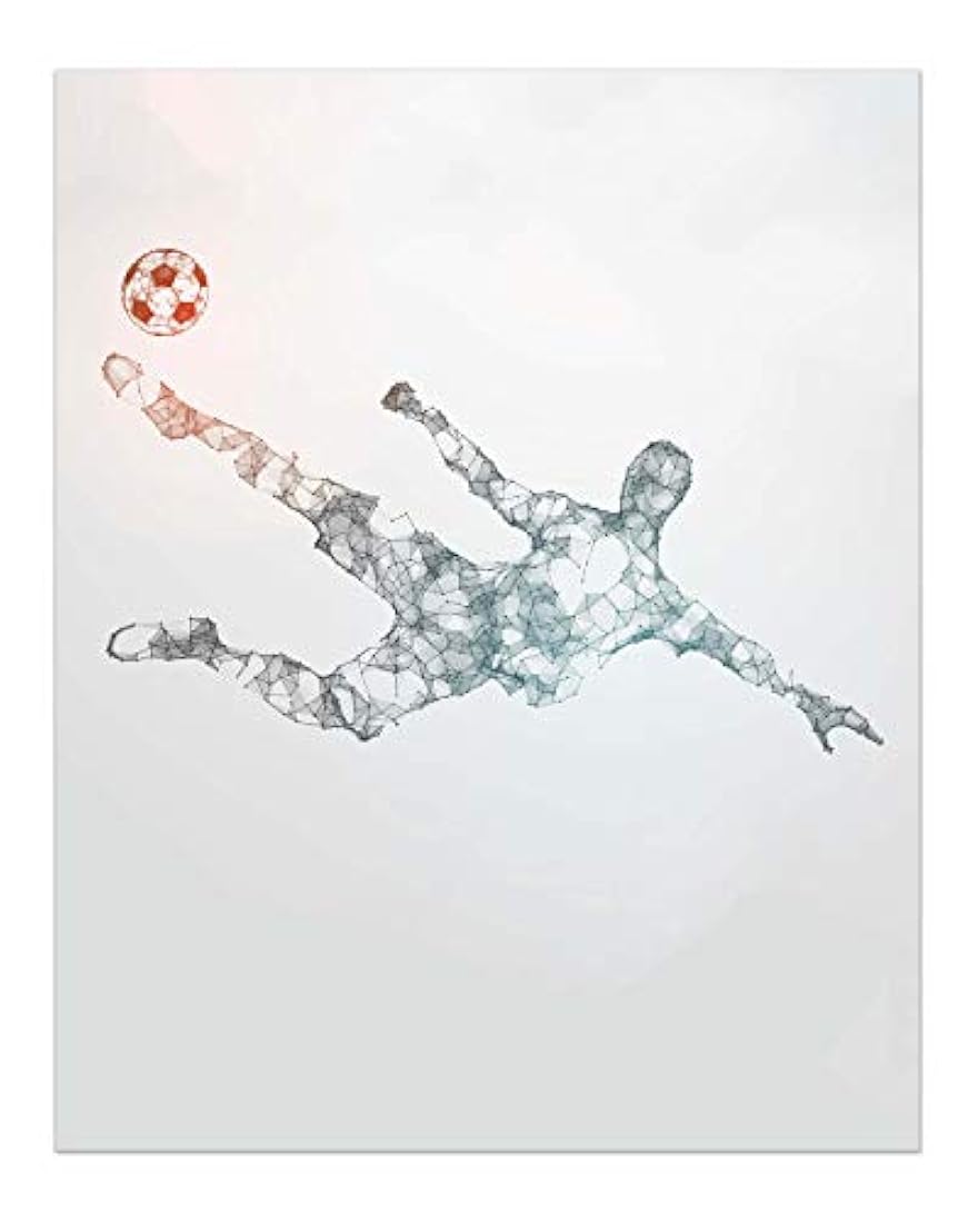 Juego de 4 póster de la silueta de partículas (8x10)