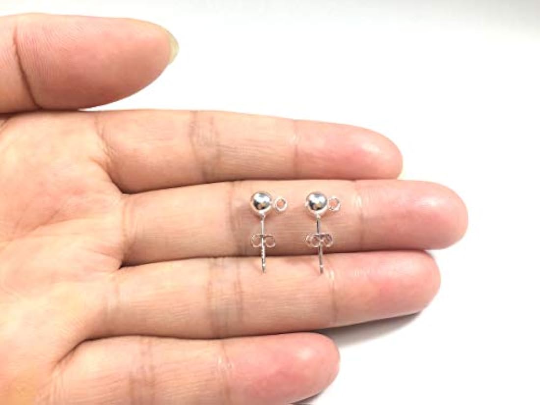 Aretes con bucles de seguridad por 5 pares