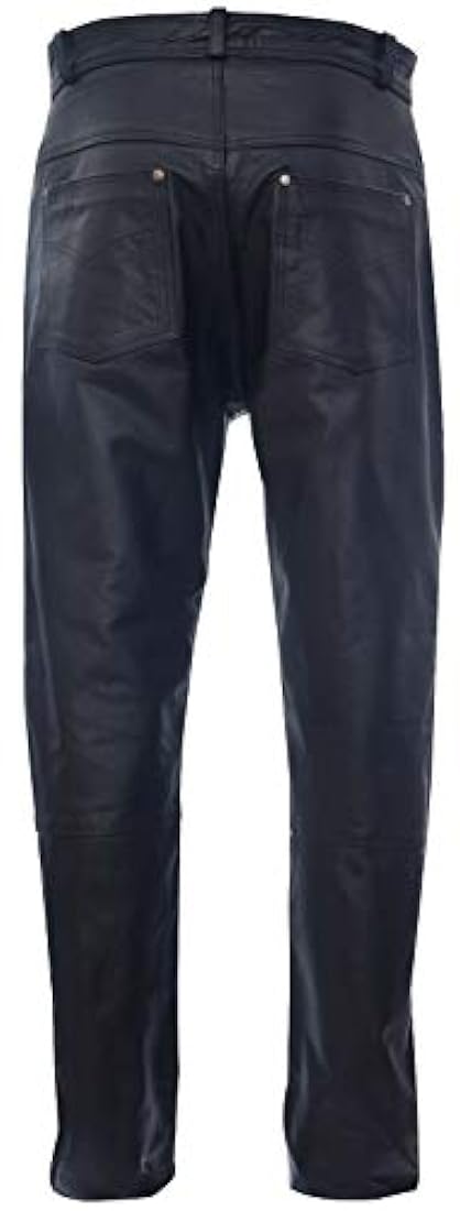 Pantalones de motorista negro Marca Infinity Leather