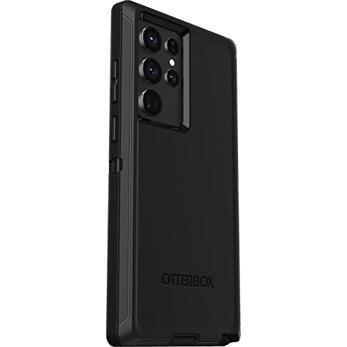 OtterBox Funda protectora resistente para Samsung Galaxy S22 Ultra, serie Defender, color negro