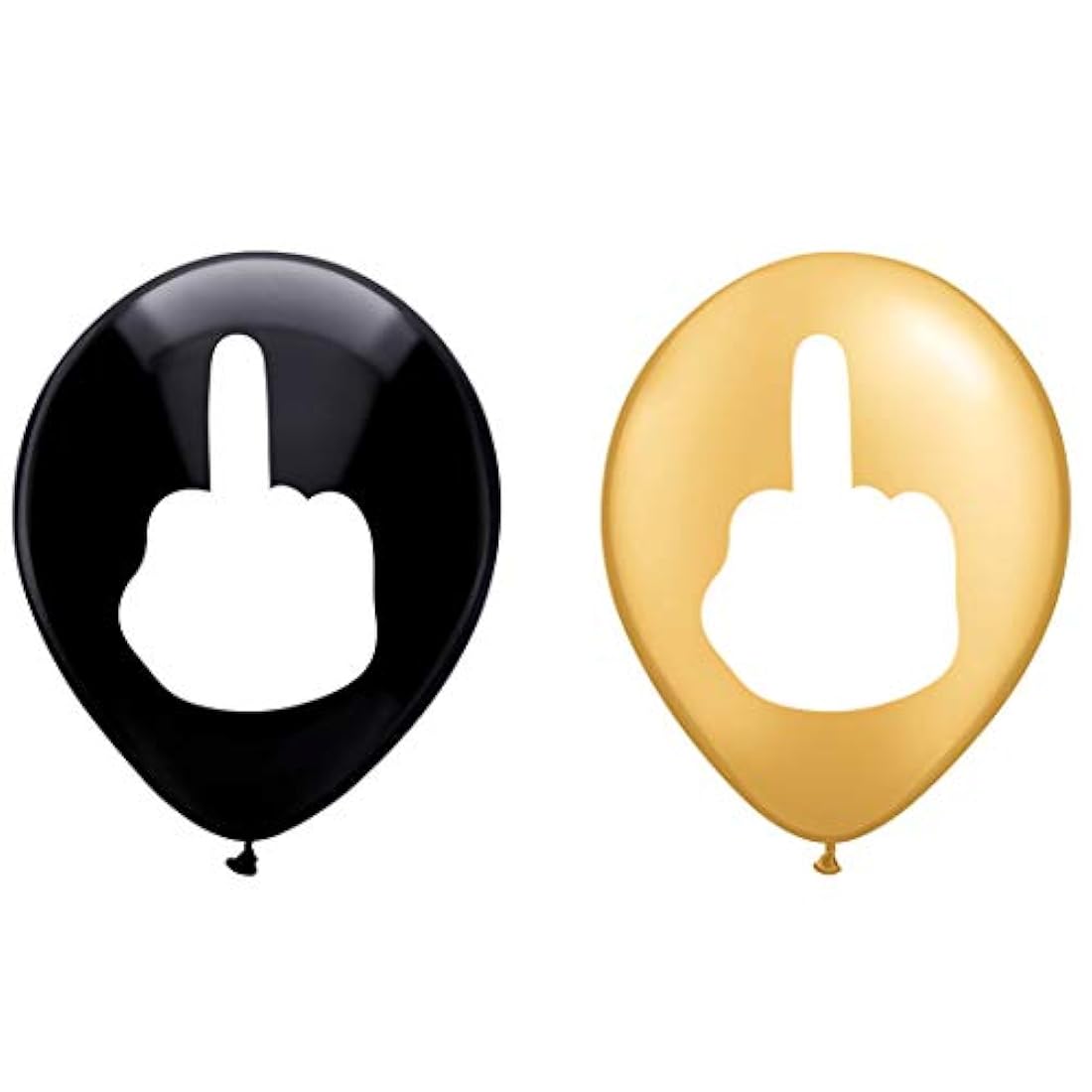 Globos de látex de dedo medio, 12.0 in (16 piezas)