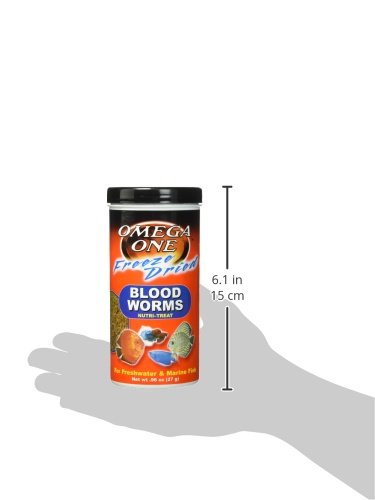Gusanos de sangre liofilizados Omega One 0.96oz.
