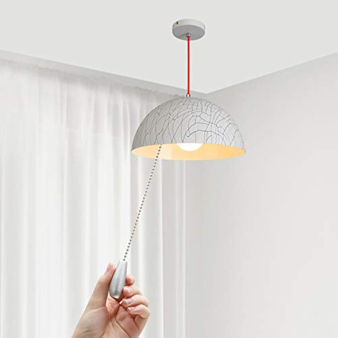 8 cadenas de madera para ventilador de techo - Boao