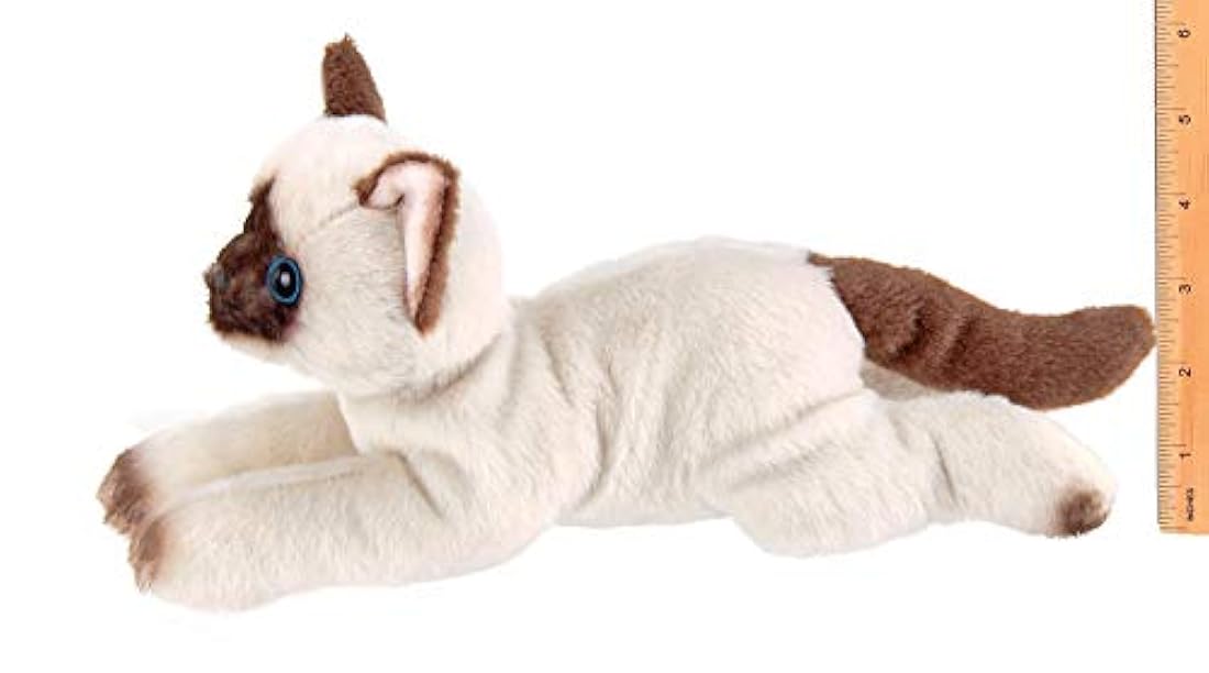 Peluche pequeño gato siamés Bearington Collection