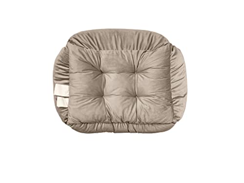 Modern Threads Luxury Dog Bed, Tufted Velvet Cuddler, for Small to Medium Dogs, Machine Washable