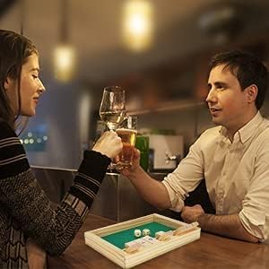 Juego de Mesa Shut The Box - Clásico de Dados para 2 Jugadores #9