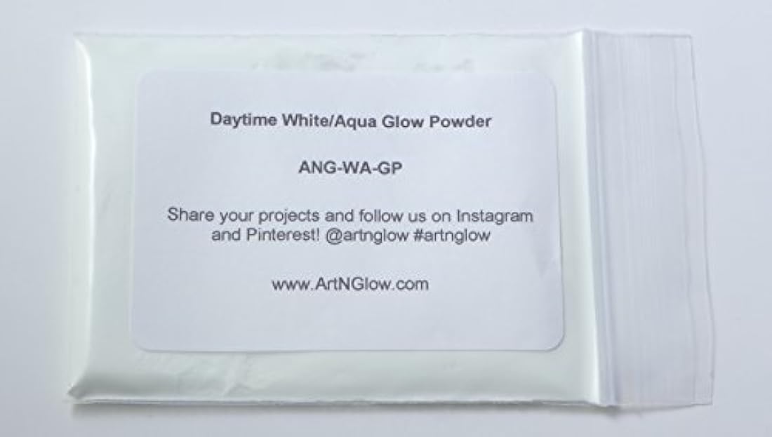 Pigmento en polvo que brilla en la oscuridad, 0,4 oz. Colores neutrales y fluorescentes.