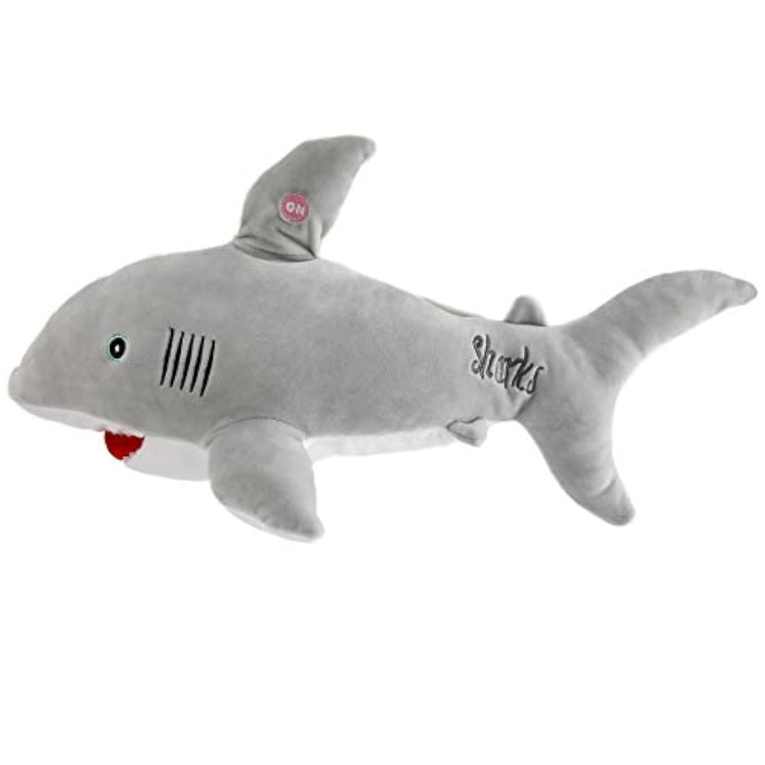Peluche diseño de Tiburón Gris con luz LED, 20.0in, Bstaofy