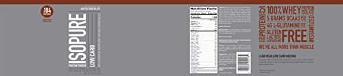 Polvo de proteína baja en carbohidratos Isopure