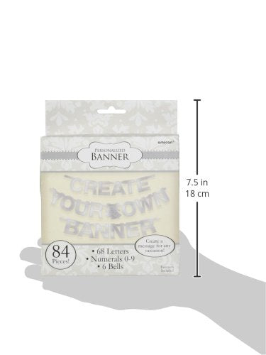 84 piezas, hecha de papel de aluminio, boda, por Amscan