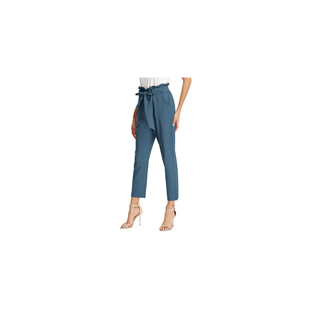 Pantalones de mujer con bolsillos, cintura alta Talla XS